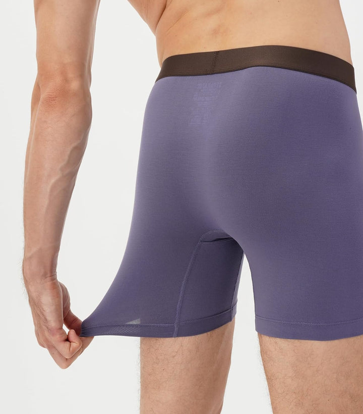 Separatec Herren Boxershorts, Herren Unterhosen aus Bambus-Viskose, atmungsaktiv und weich, Doppelbe