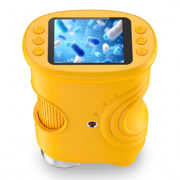 Digitales Mikroskop für Kinder, 1000X Vergrösserung mit 2.0" IPS Bildschirm, USB Wiederaufladbar und