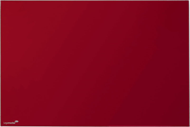 Legamaster 7-104743 Glasboard Colour, Glas-Magnettafel, 80 x 60 cm, rot 80 x 60 cm Rot, 80 x 60 cm R
