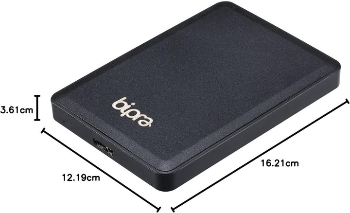 Bipra Externe Festplatte U3, portabel, USB 3.0, FAT32, 6,4 cm (2,5 Zoll), Schwarz schwarz schwarz 50