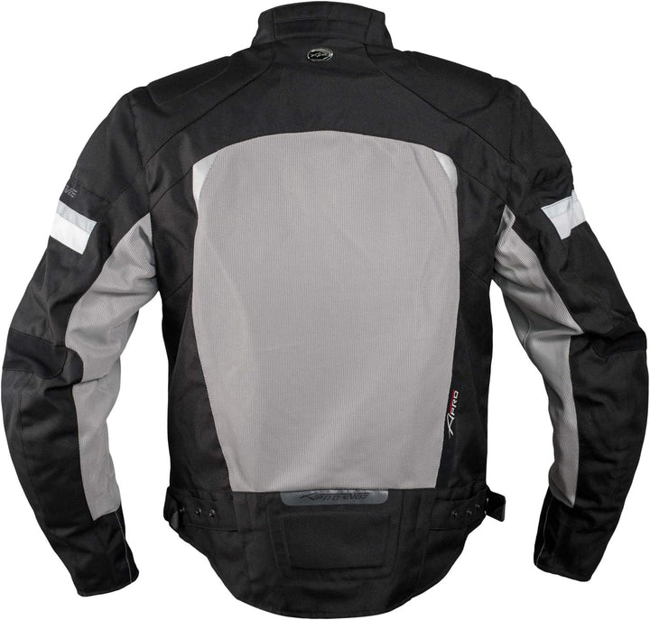 A-Pro Summer Motorbike Mesh Sport RaceTouring CE Armored Jacket Motorcycle Grey M