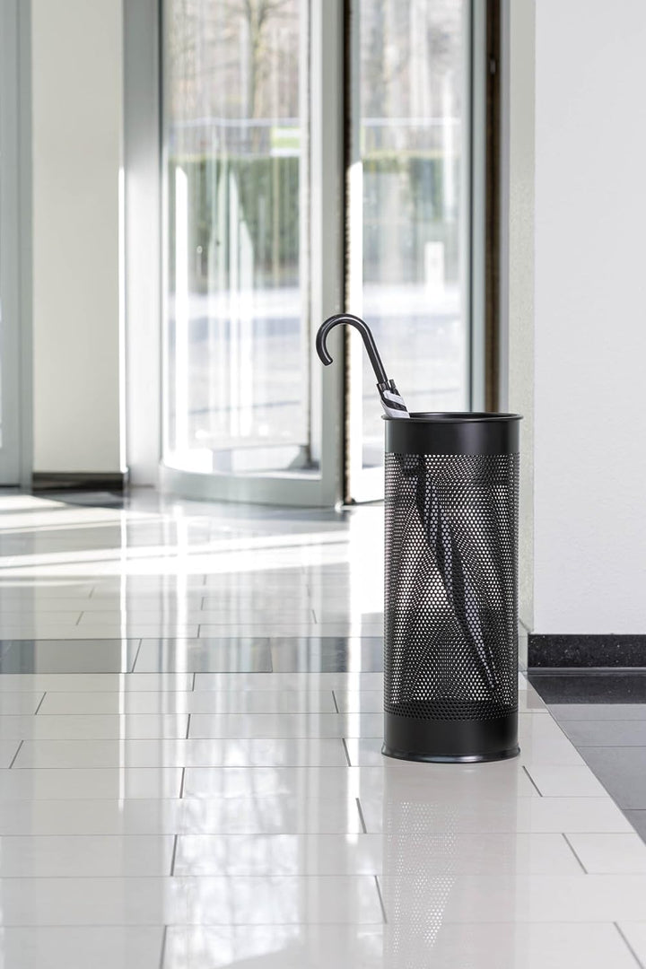 Durable Schirmständer aus Metall, 28,5 Liter, schwarz, 335001, schwarz