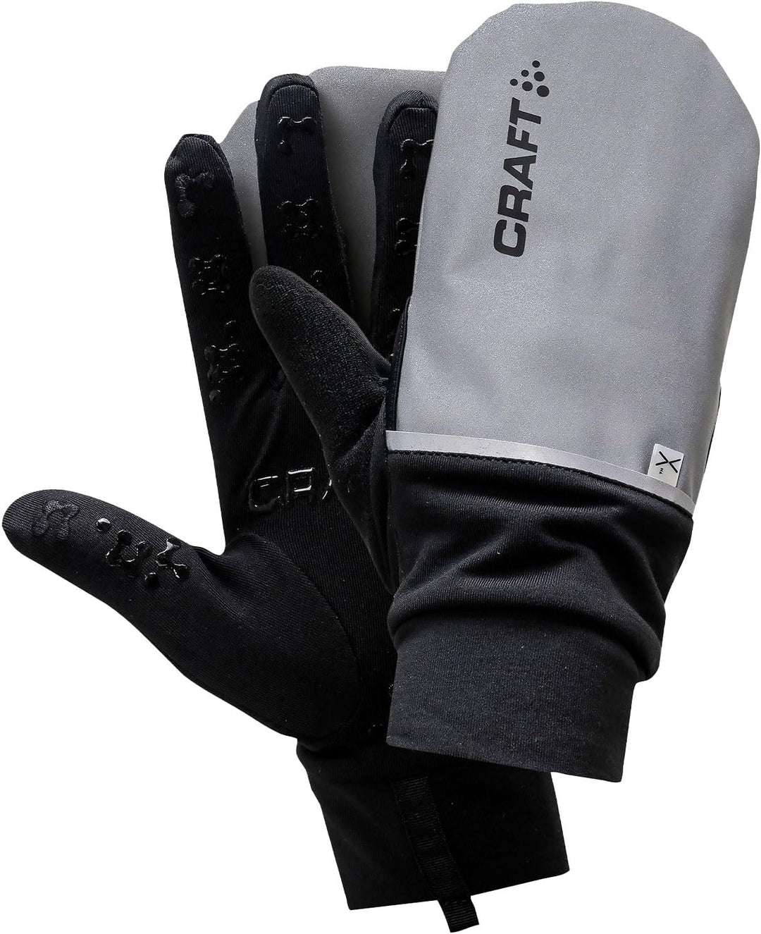 Craft Sportswear Herren-Hybrid-Wetterhandschuh kalt XS silber / schwarz, XS silber / schwarz
