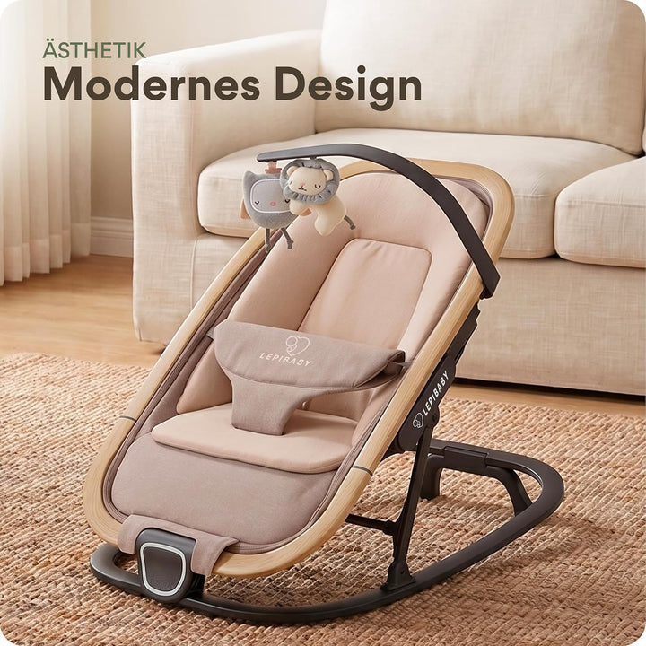 FlexiBu Babywippe Faltbar &amp; Verstellbar | Baby Wippe Neugeborenen bis 12 Monate | Bouncer Newborn-Ei