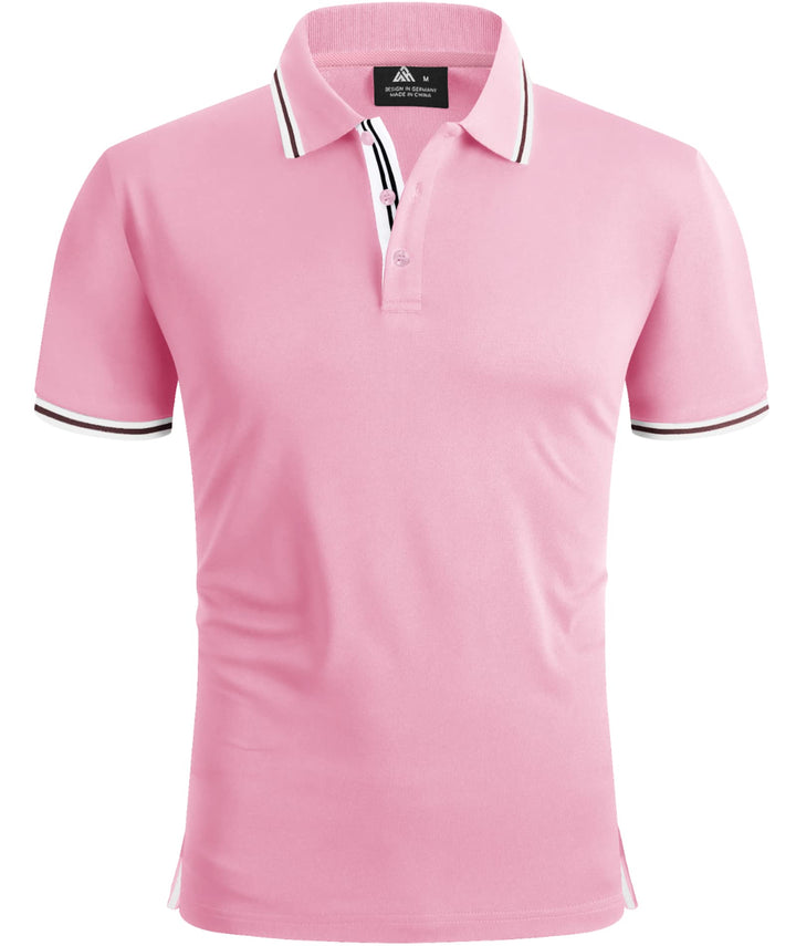SPEEDRUN Polo Shirt Tshirt Herren Kurzarm Polohemd für Herren mit Brusttasche Slim Fit Sommer Schnel