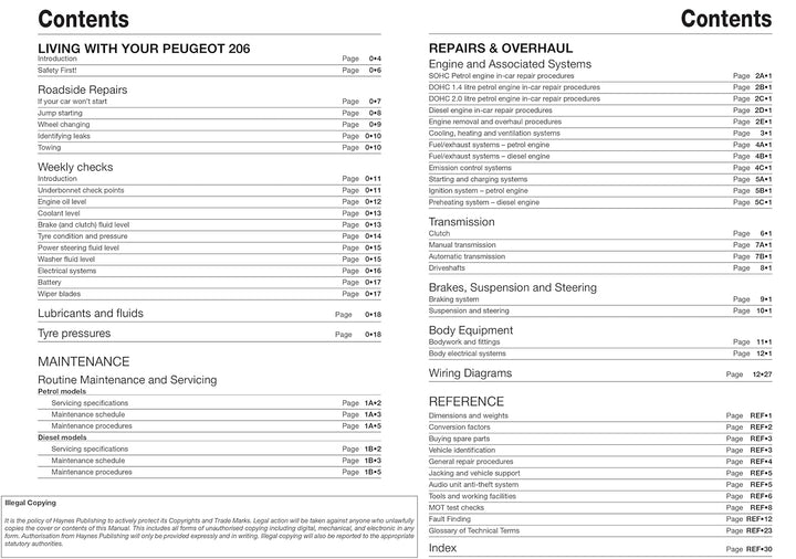 Peugeot 206 02-06, Taschenbuch