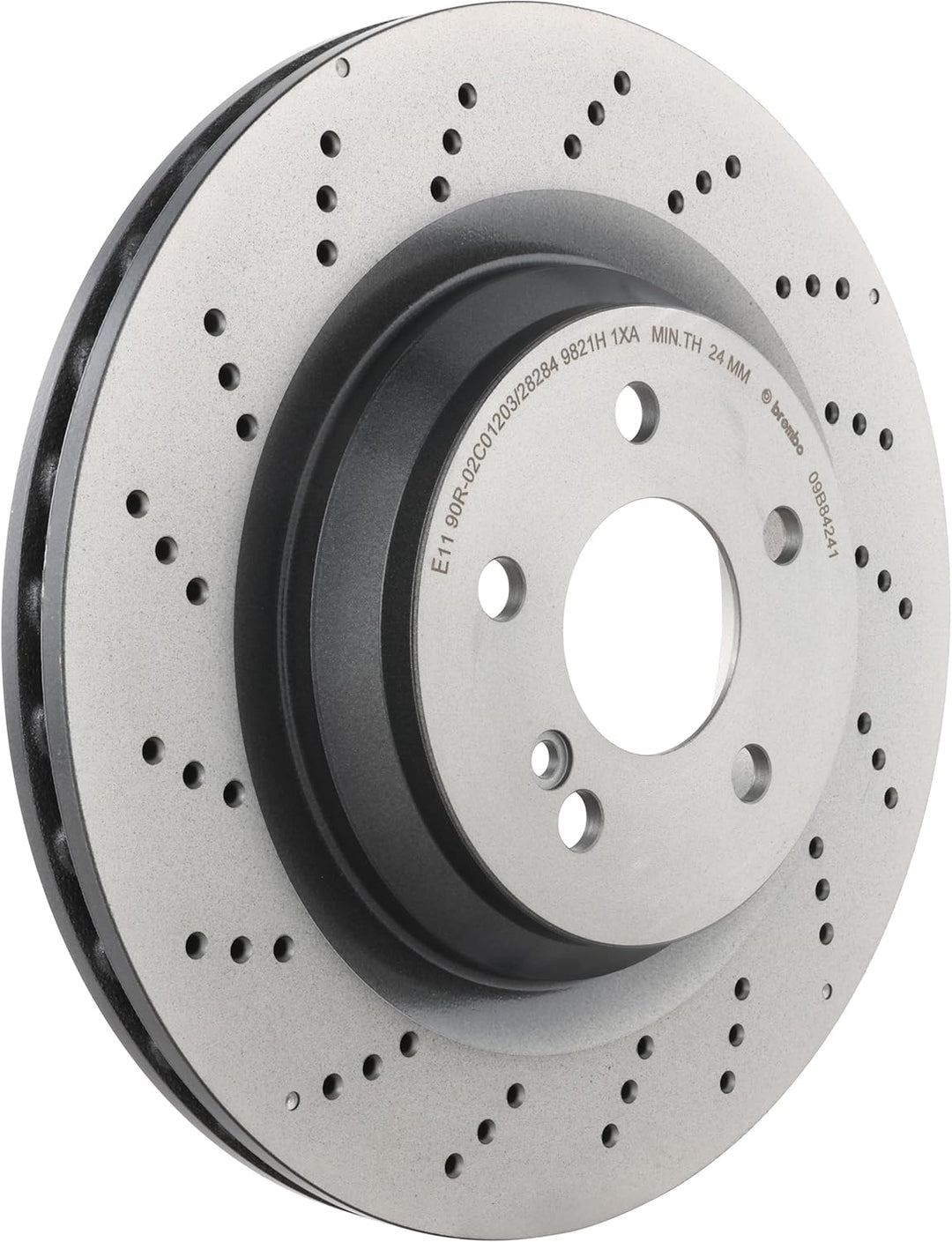 Brembo 09.B842.41 Hintere Bremsscheibe mit UV Lackierung