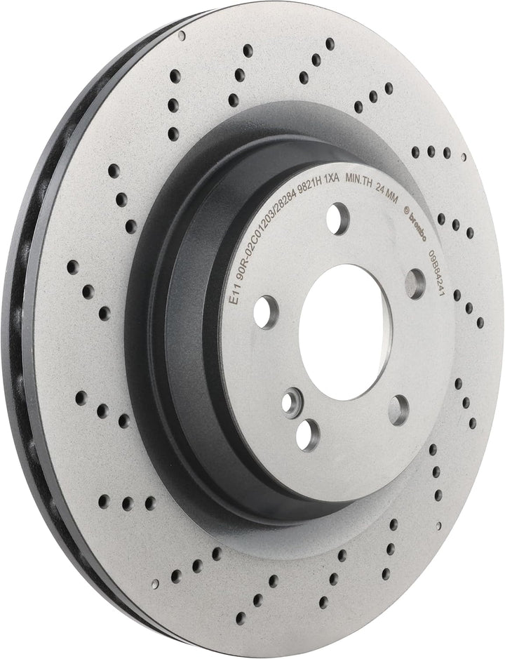 Brembo 09.B842.41 Hintere Bremsscheibe mit UV Lackierung