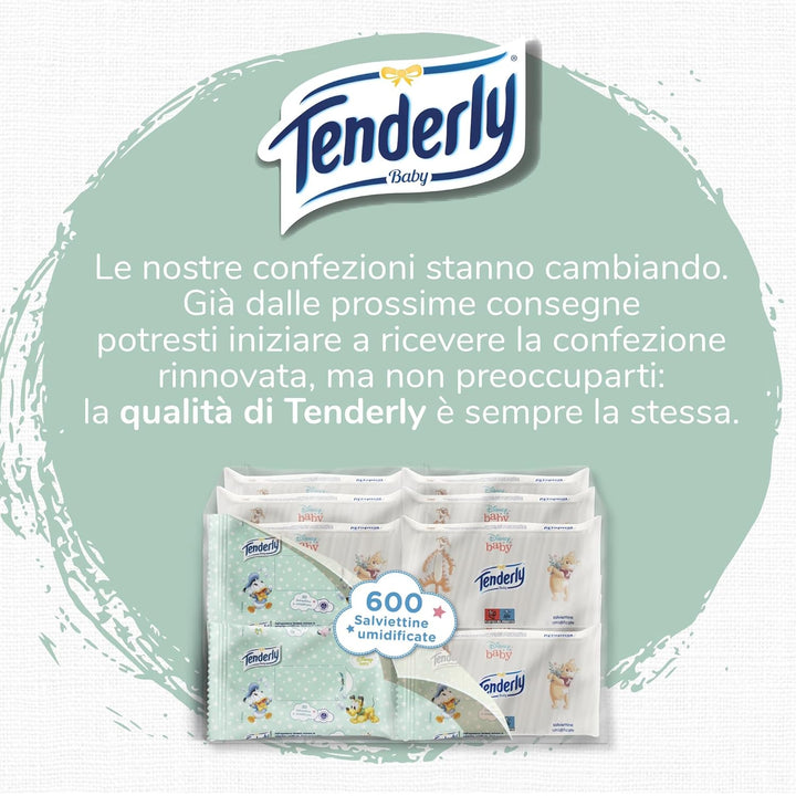 Tenderly Disney Baby-Tücher, weiche Feuchttücher, ideal für die tägliche Reinigung des Babys, mit Di