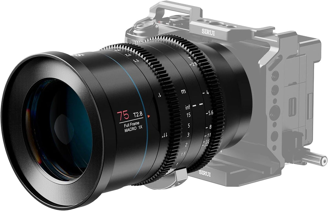 SIRUI 75 mm Jupiter Makro T2.8 Vollformat Cine Prime Objektiv, für EF-Mount Kameras, kompatibel mit