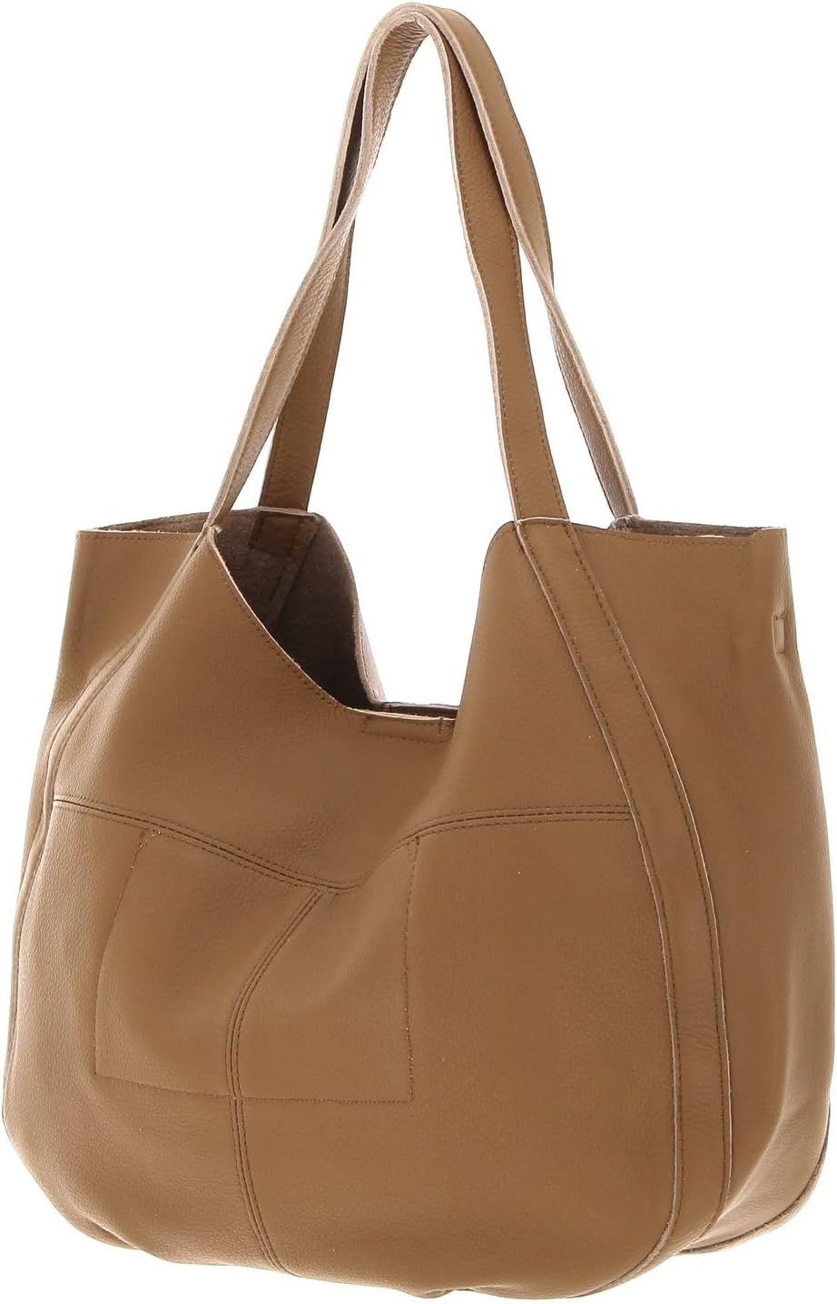 FREDsBRUDER Nastally Shopper Tasche Leder 44 cm Iced Coffee, Iced Coffee