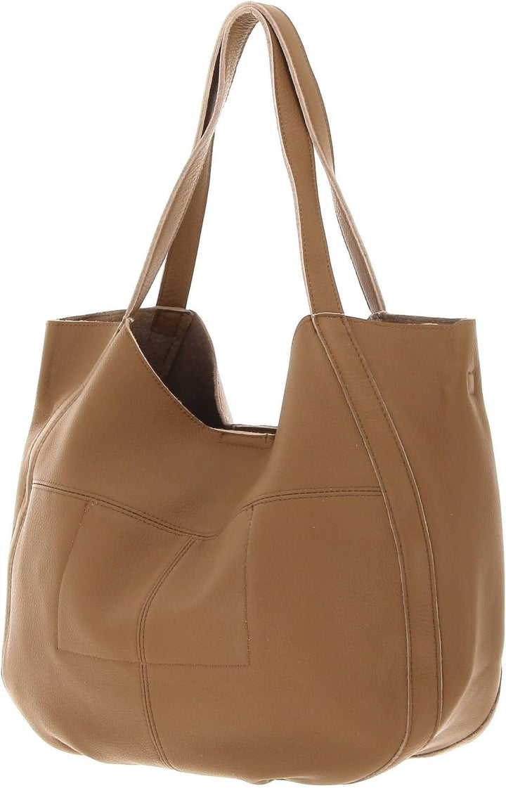 FREDsBRUDER Nastally Shopper Tasche Leder 44 cm Iced Coffee, Iced Coffee