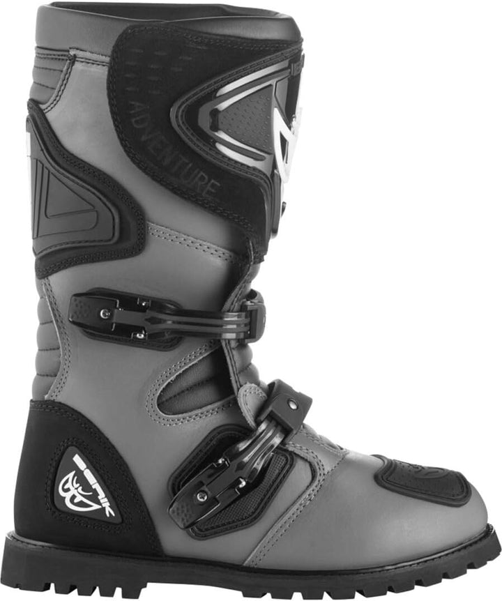 Berik All Terrain Adventure wasserdichte Motorradstiefel 45 EU Schwarz Grau, 45 EU Schwarz Grau