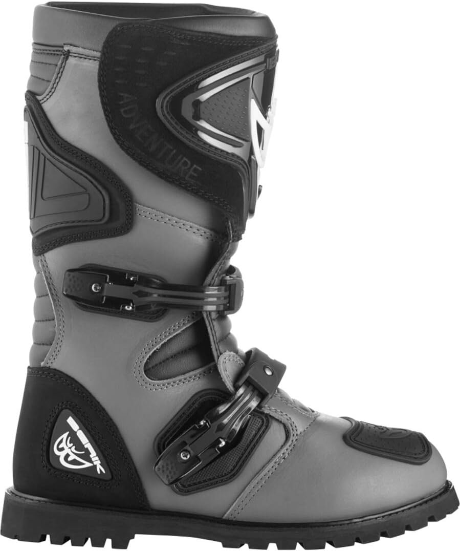 Berik All Terrain Adventure Motorradstiefel, schwarz/grau, 41 41 EU Schwarz Grau, 41 EU Schwarz Grau