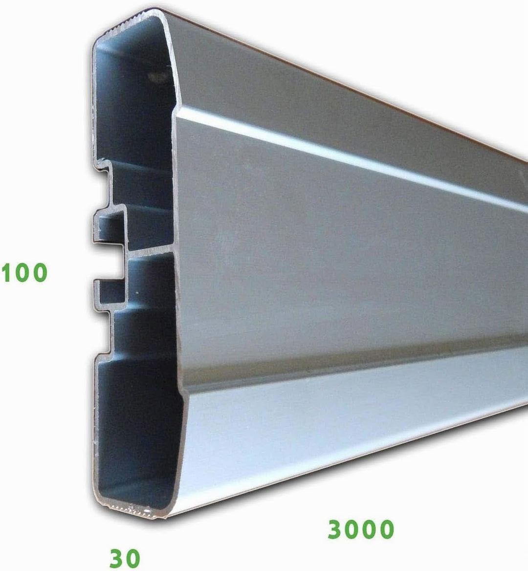 Trupa 3m Aluminium Profil Anfahrschutz Antirutsch 3000x100x28 mm LKW Anhänger A-Ware