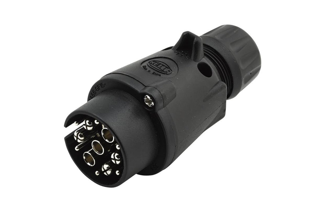 HELLA 8JA 005 951-061 Stecker - 12V - 7/6-polig - Stecker: Schraubkontakt - Kunststoffgehäuse, Steck