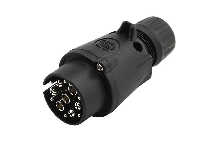 HELLA 8JA 005 951-061 Stecker - 12V - 7/6-polig - Stecker: Schraubkontakt - Kunststoffgehäuse, Steck