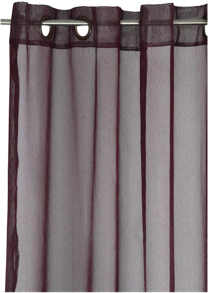 Ösenschal Gardine Store Dekoschal Vorhang Halbtransparent 140 x 255 cm Bordeaux