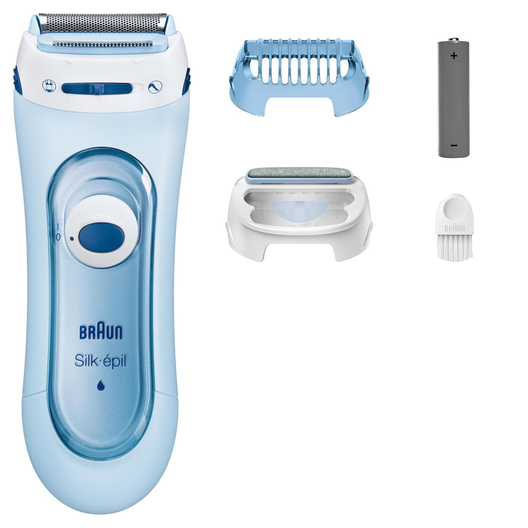 Braun Silk-épil Lady Shaver, Damenrasierer elektrisch, 3-in-1 Elektrischer Rasierer, Trimmer- und Pe