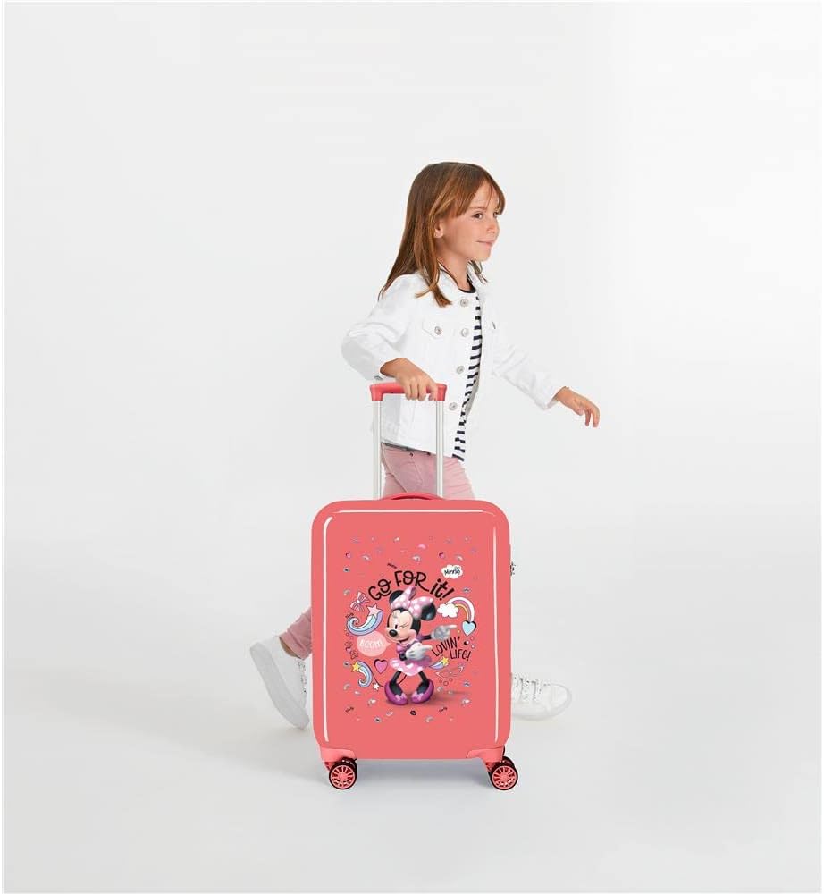 Disney Minnie Lovin Life Kabinenkoffer, Rosa, 38 x 55 x 20 cm, ABS-Kombinationsverschluss, 34 l, 2 k