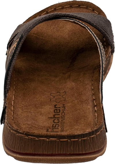 Fischer Markenschuh Herren, Männer, Pantoletten, Pantoletten 43 EU Braun Nuss 74, 43 EU Braun Nuss 7