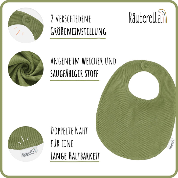 Räuberella® Baby Geschenk zur Geburt + Karte und Geschenkverpackung Strampler, Mütze und Lätzchen (O