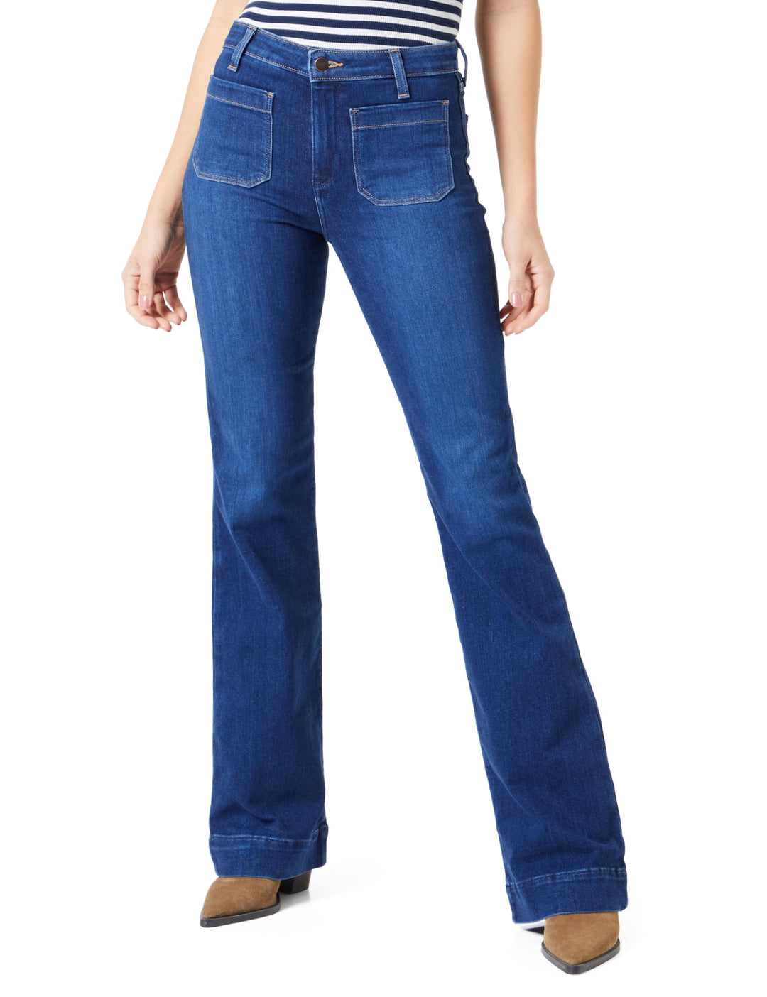 Wrangler Damen Flare Jeans 24W / 30L Dark Wash, 24W / 30L Dark Wash