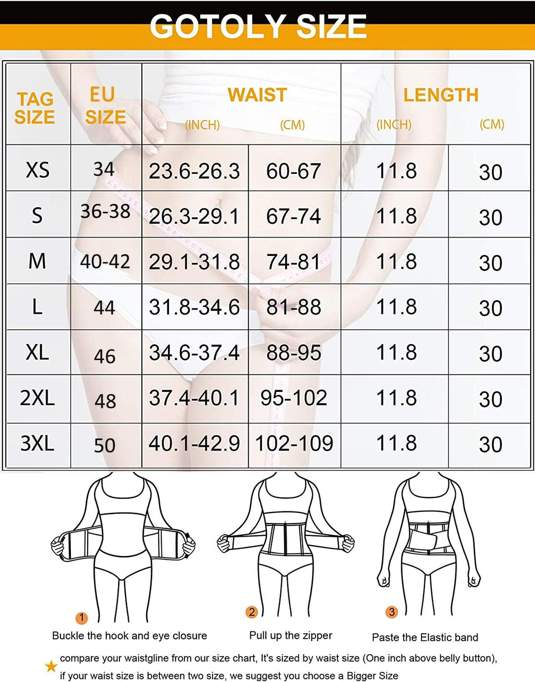 Gotoly Damen Bauchweggürtel Taillenformer Sport Fitnessgürtel Schwitzgürtel Body Shaper Verstellbare