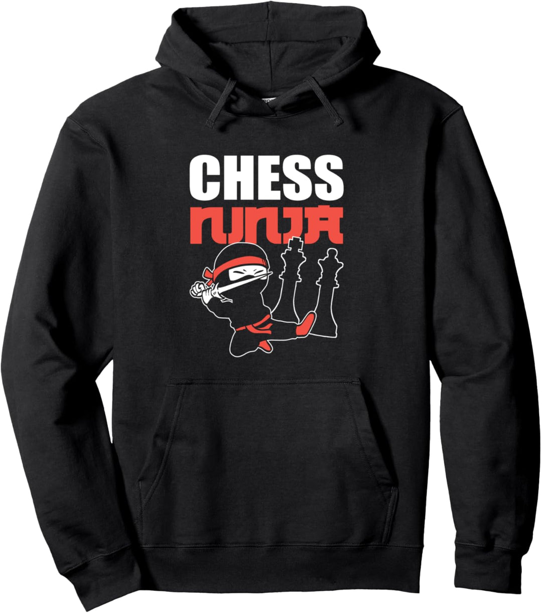 Chess Ninja Schachspieler Pullover Hoodie