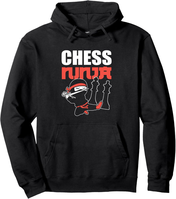 Chess Ninja Schachspieler Pullover Hoodie