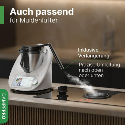DampfPRO - Zubehör passend für deinen Thermomix TM5, TM6, Dampfumleiter/Dampfableiter für Dunstabzug