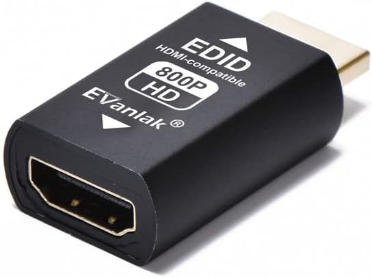 EVanlak HDMI-Emulator-Adapter (3. Generation), kompatibel mit Mac Thunderbolt auf HDMI-Switches/Exte