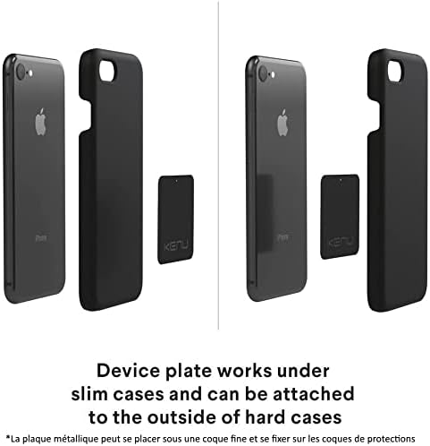 Kenu Airframe Magnetic Lüftungs Halterung inkl. Metallplättchen für Smartphones/Phablets - schwarz [