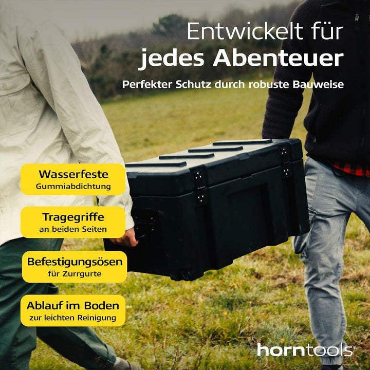 horntools Transportbox - Wasserdichte Reisebox - Lagerbox Stapelbar - 3,6mm dickes Polyethylen - Sic