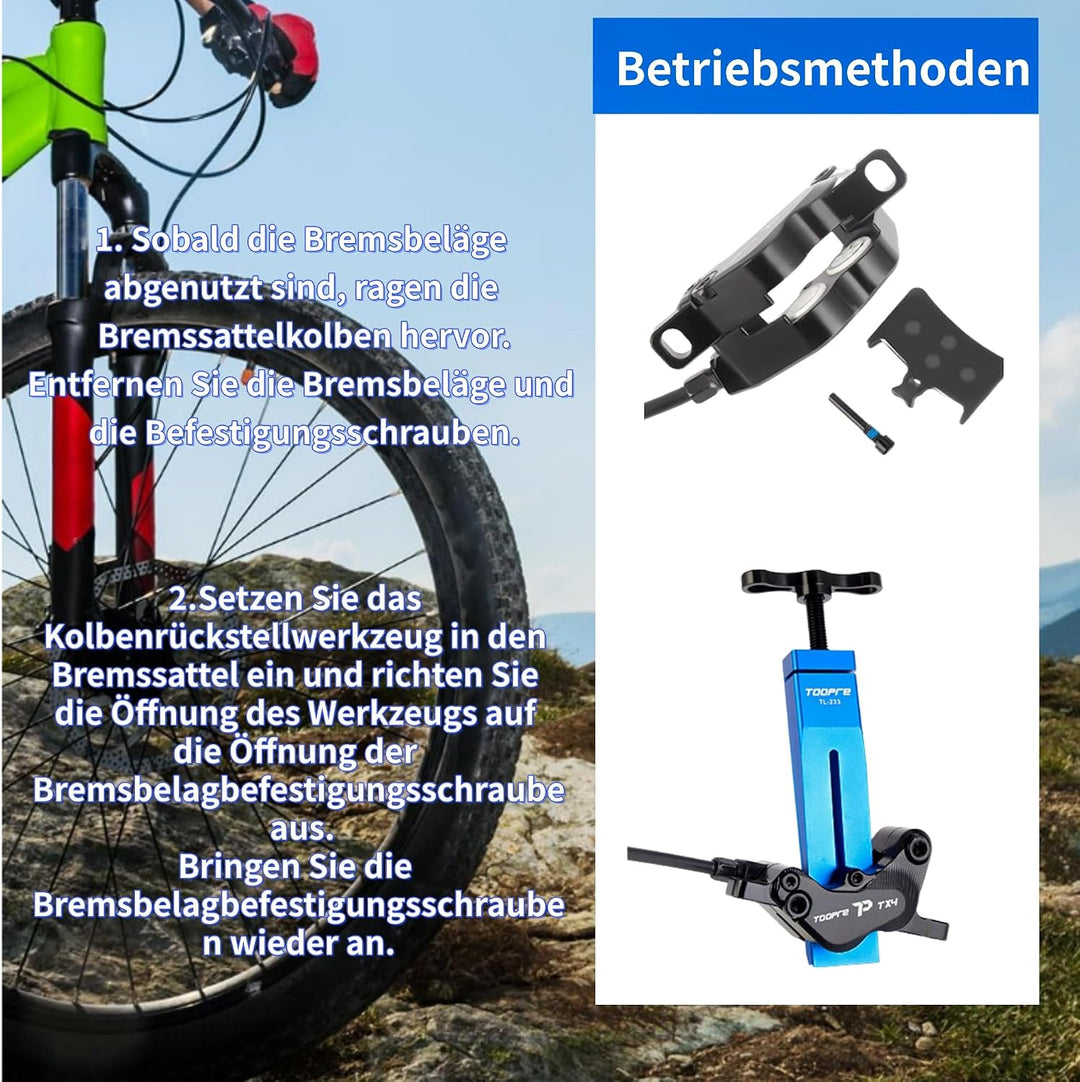 Fahrrad Bremskolbenrücksteller Werkzeug, Ultimate Kolbenpresswerkzeug für Scheibenbremssattel,Univer