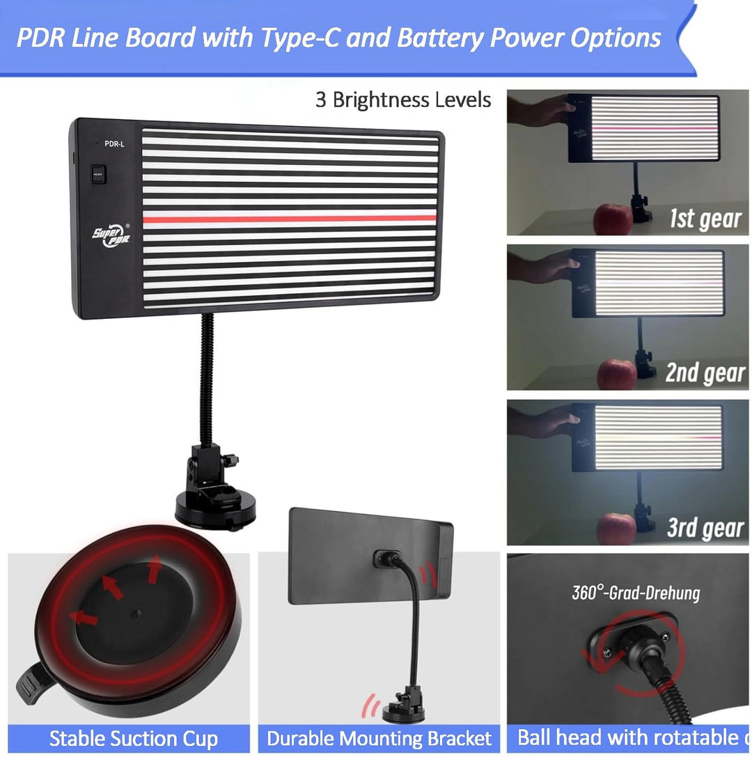 PDR Licht Dellenlinien-Tafel LED PDR Licht USB Akku betriebenes Reflexionslicht Professionelles Dell