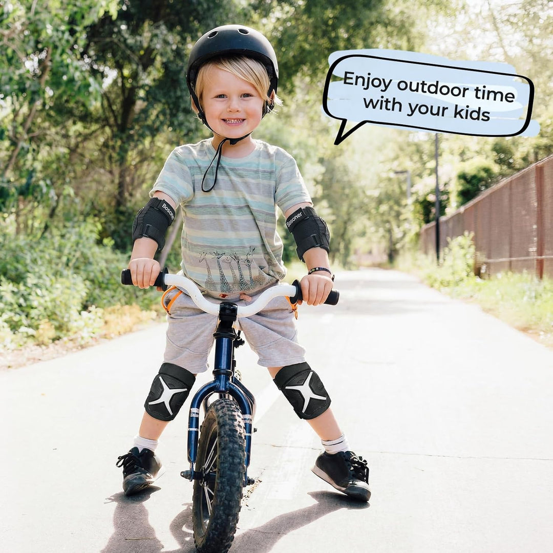 BOSONER Knieschoner Kinder Schoner Inliner Protektoren: 6er Set Schützer Inline Skates Knie Und Elle