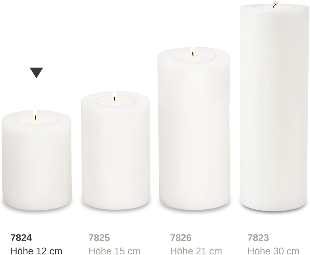 EDZARD Teelichthalter Teelichtkerze Dauerkerze Cornelius, Höhe 12 cm, Durchmesser 10 cm, geeignet fü
