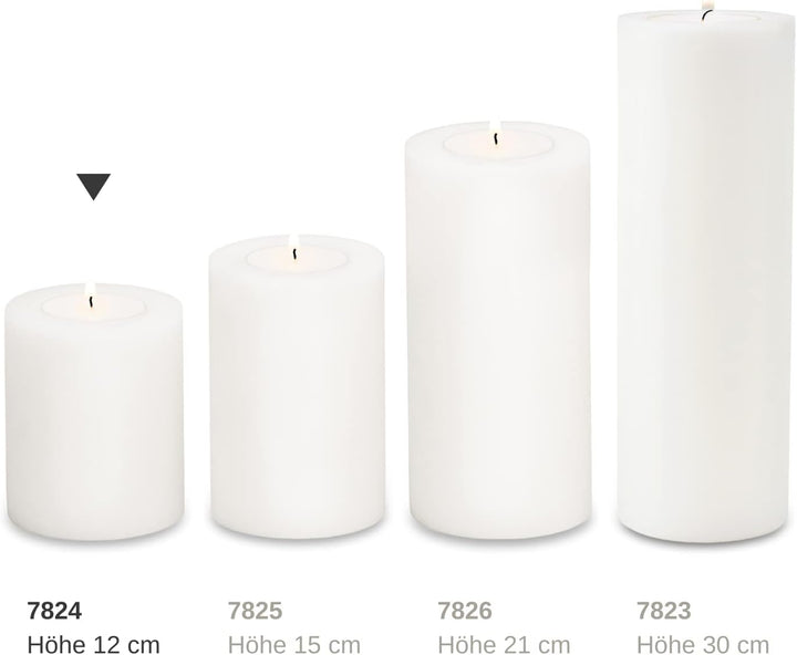 EDZARD Teelichthalter Teelichtkerze Dauerkerze Cornelius, Höhe 12 cm, Durchmesser 10 cm, geeignet fü