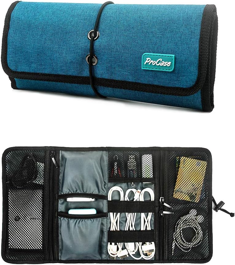 ProCase Travel Gear Organizer Elektronik Zubehör Tasche, Kleine Gadget Tragetasche Aufbewahrungstasc