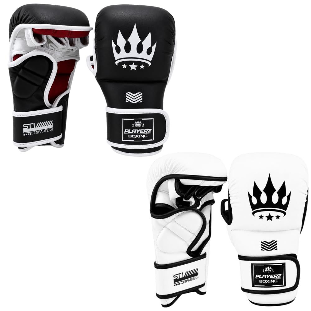 Playerz Spartec MMA-Handschuhe, 200 g, gemischte Kampfsport-Handschuhe, 227 g, Grappling-Handschuhe,