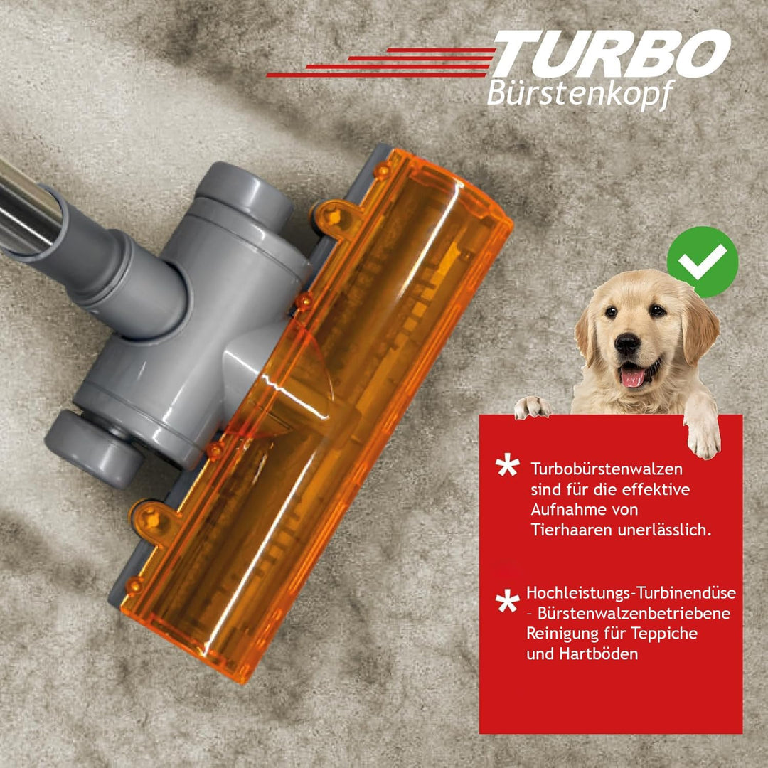 SPARES2GO Turbo-Bürstenkopf kompatibel mit Dyson DC33C und DC37C Staubsauger-Bodendüse