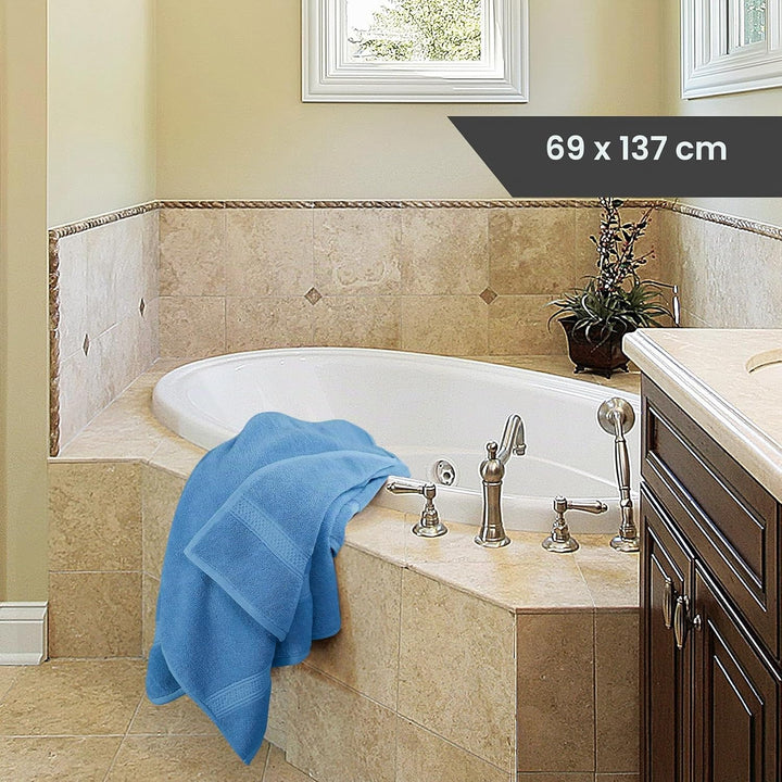Utopia Towels 4er-Pack Premium Badetücher Set, (68x137 cm), 100% ringgesponnene Baumwolle, 600 g/m²,