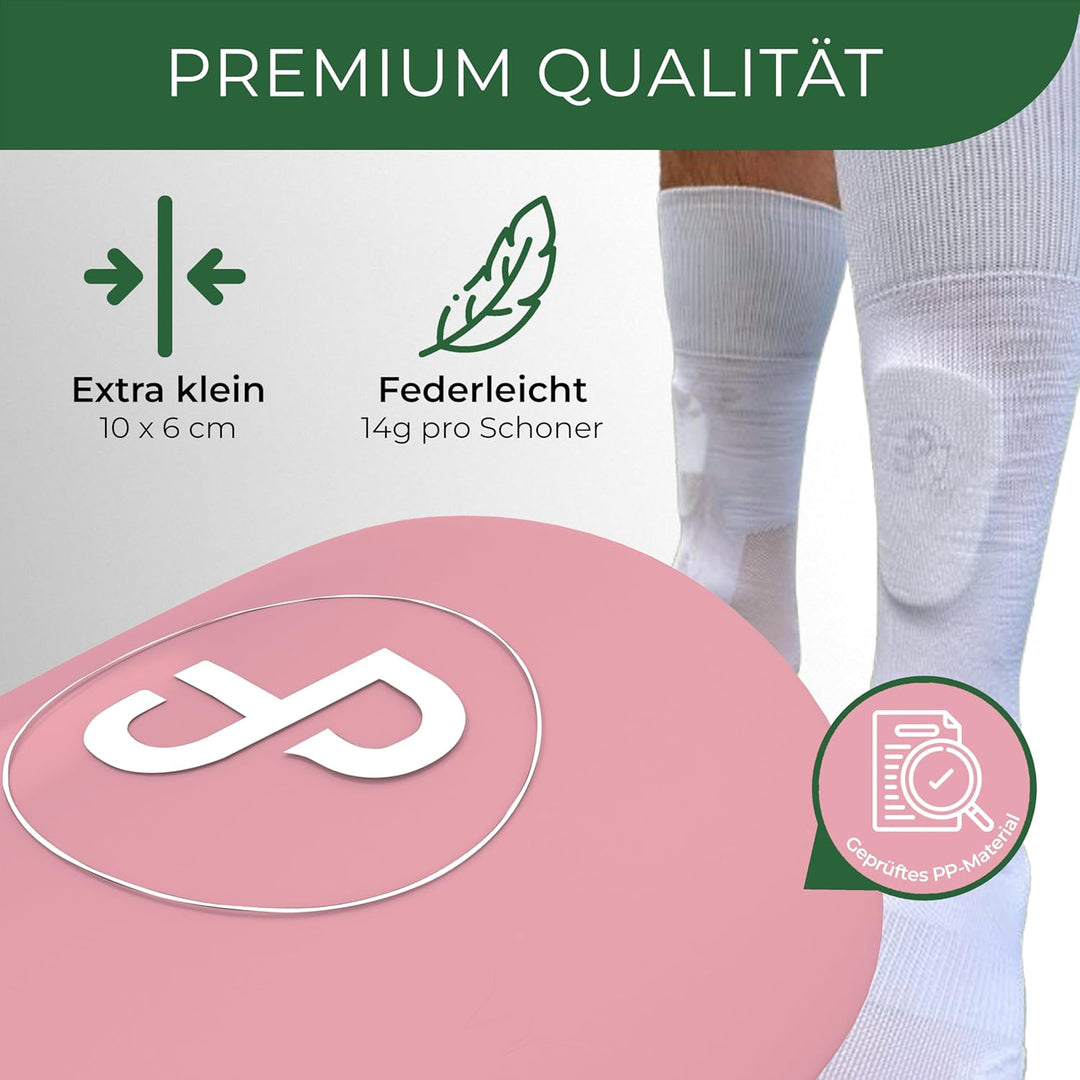 JDP Mini Schienbeinschoner, extra kleine Schienbeinschoner Fussball Herren, Anti-Rutsch Mini Schienb