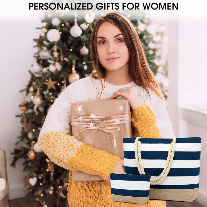 oscaurt Strandtasche Badetasche XXL Shopper Tasche Damen Umhängetasche Wasserdicht Beach Tote Bag mi