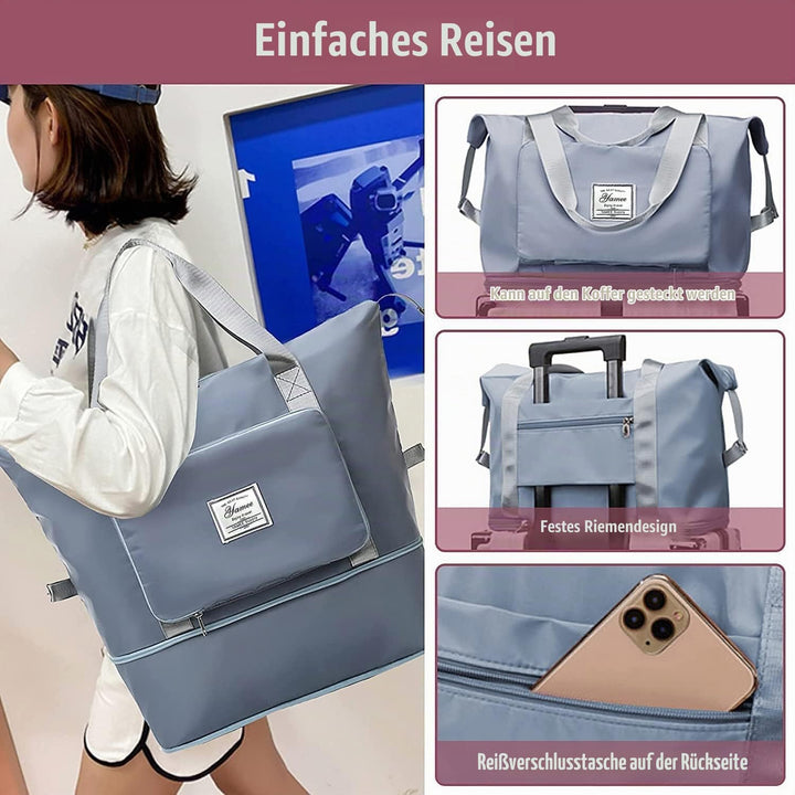 YAMEE Reisetasche Faltbare mit grosser Kapazität, Tragbar Reisetaschen, wasserdichte Sporttasche mit