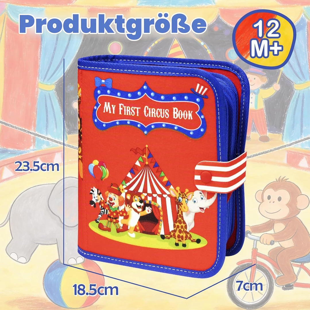 LZDMY Busy Buch Montessori Spielzeug 2 3 Jahre, Busy Book Quiet Book Baby, interaktives Filzbuch Frü