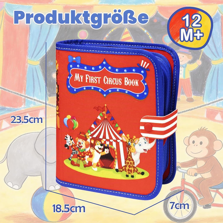 LZDMY Busy Buch Montessori Spielzeug 2 3 Jahre, Busy Book Quiet Book Baby, interaktives Filzbuch Frü