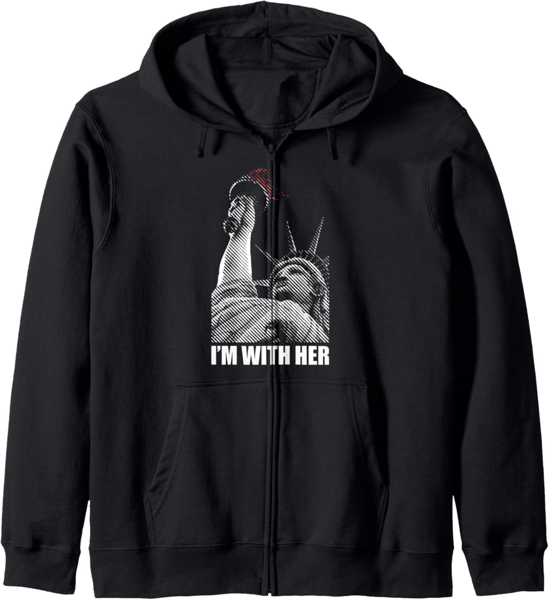 Ich bin mit Ihrer Freiheitsstatue Einwanderer USA gebaut Kapuzenjacke