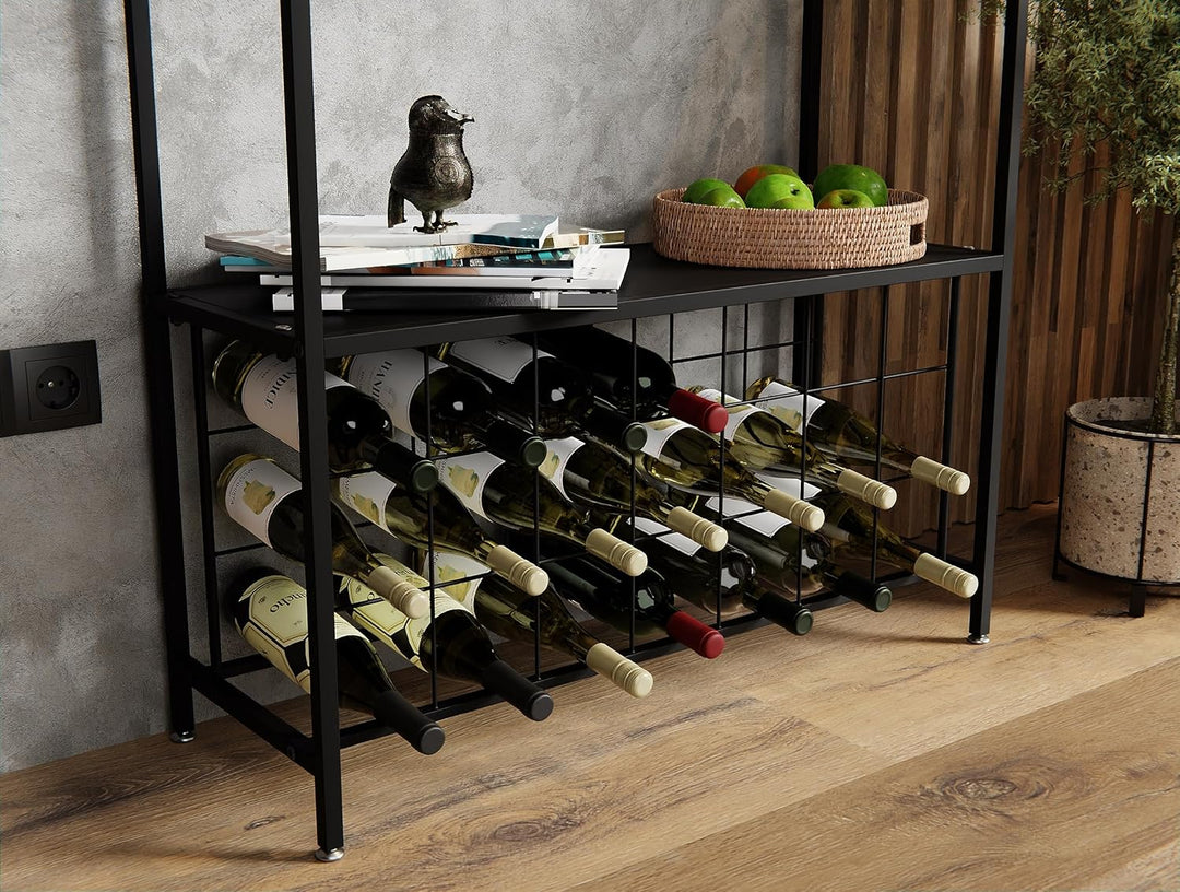 Lenmar, Weinregal aus Metall für Flaschen, 7-30 Flaschen, Wein, Flaschenregal, Kellerregal, Regale,